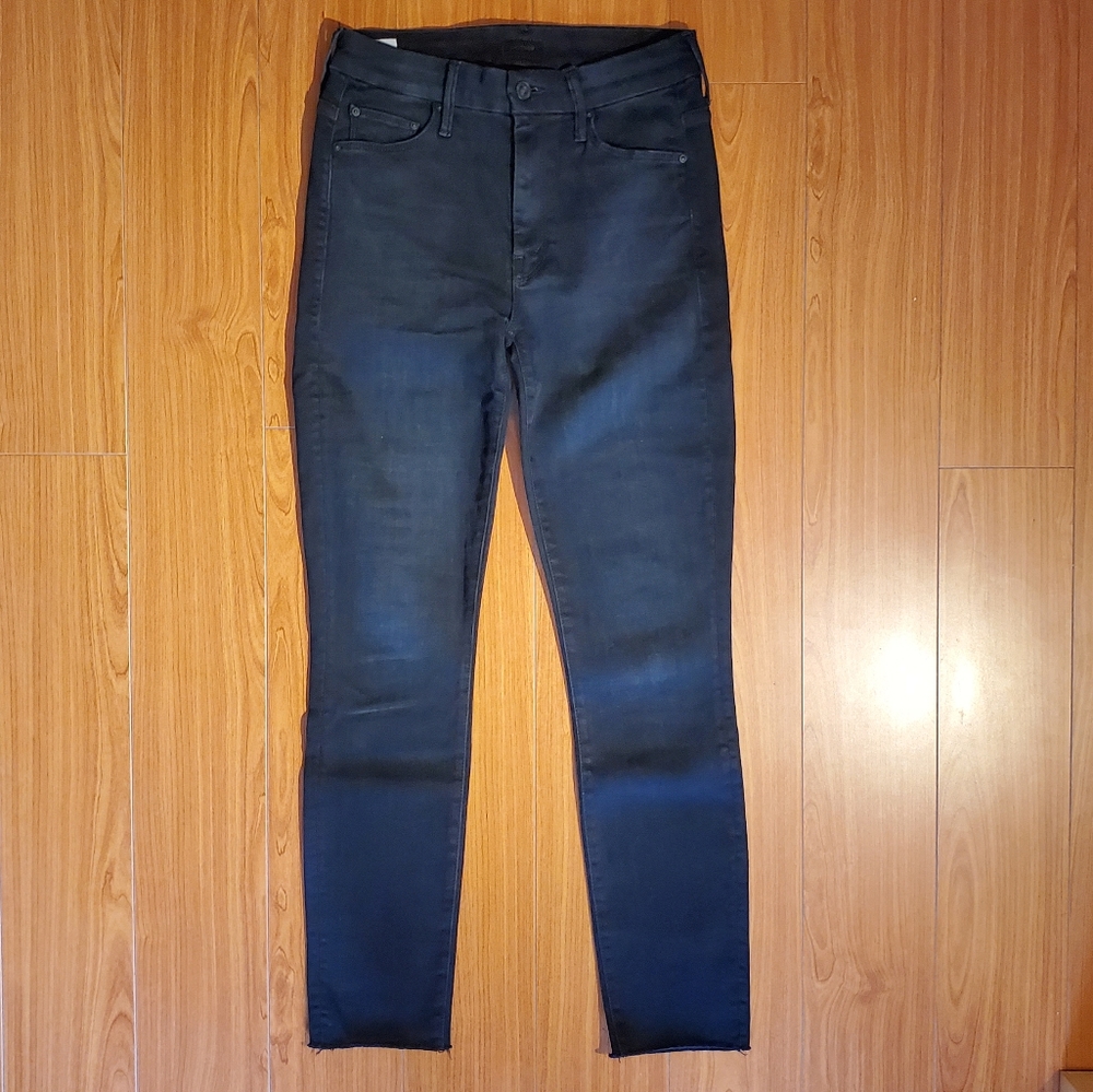 NWOT MOTHER Looker Ankle Fray Skinny Jeans